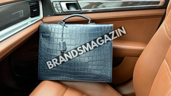 Портфель Hermes из кожи крокодила BM46638872077 8