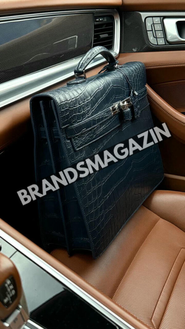 Портфель Hermes из кожи крокодила BM46638872077 9