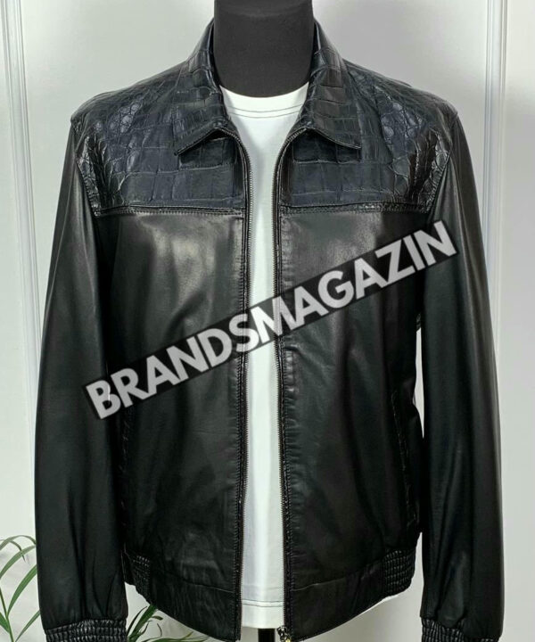 Куртка Zilli вставка из кожи крокодила BM47601735077 Куртка Zilli вставка из кожи крокодила BM47601735077