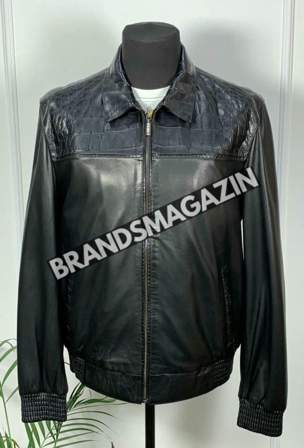 Куртка Zilli вставка из кожи крокодила BM47601735077 3