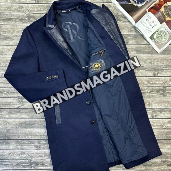 Кашемировое пальто Stefano Ricci со вставками из крокодила BM46269081977 2
