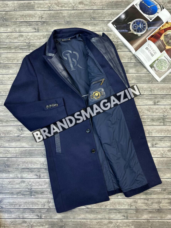 Кашемировое пальто Stefano Ricci со вставками из крокодила BM46269081977 2