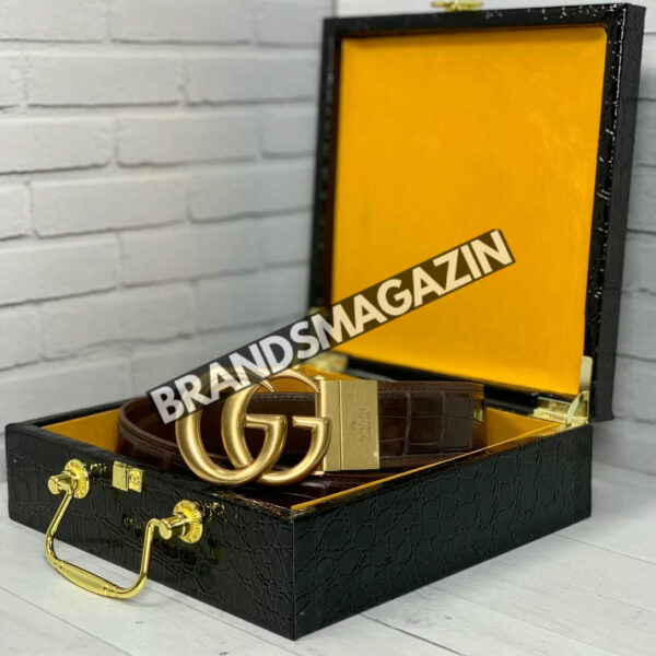 Ремень Gucci из кожи крокодила BM47450119777