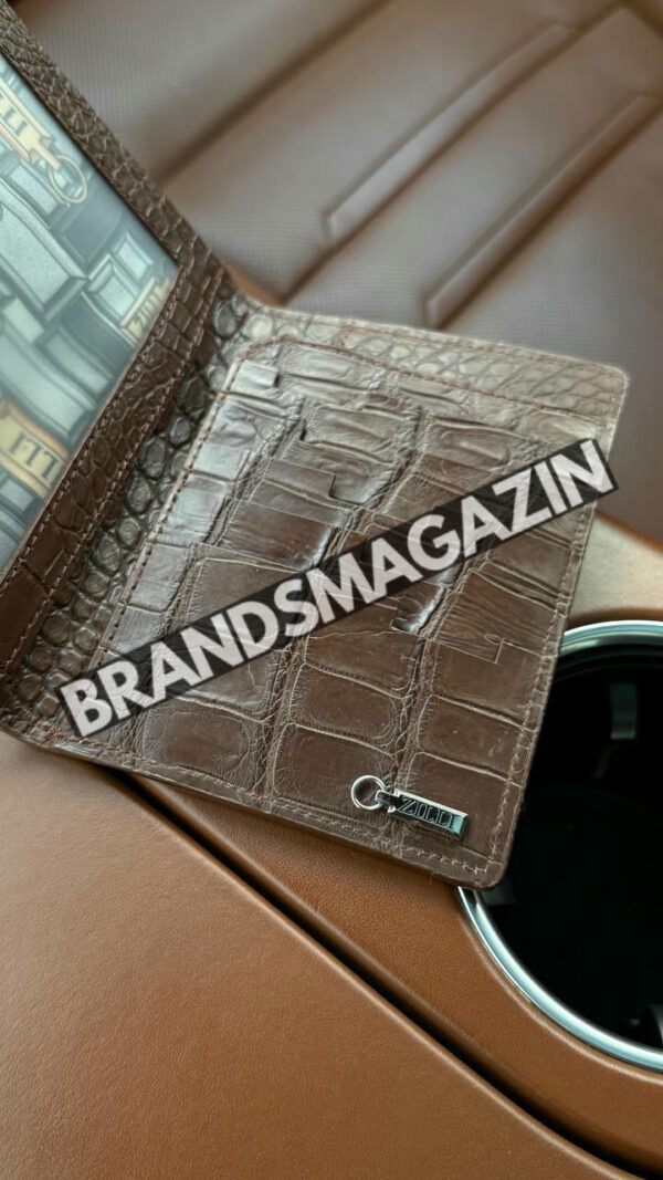 Обложка на паспорт Zilli из кожи крокодила BM47067837677 6