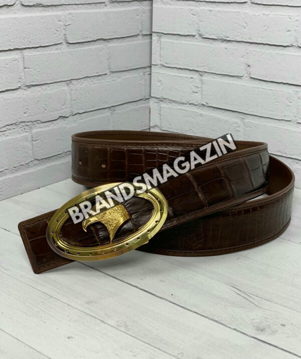 Ремень Stefano Ricci из кожи крокодила BM47450102777 2