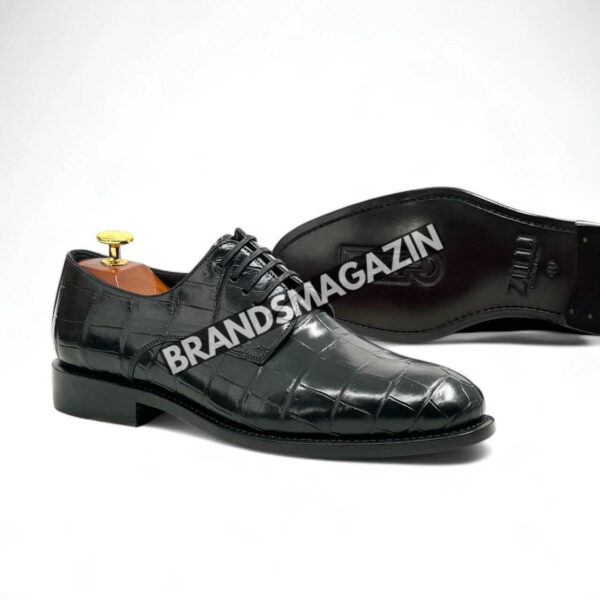 Туфли Zilli из кожи крокодила BM47428444377 6