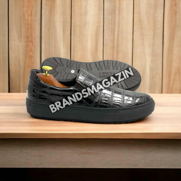 Слипоны Zilli из кожи крокодила BM7451177