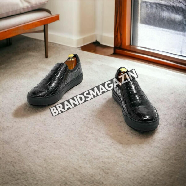 Слипоны Zilli из кожи крокодила BM7451177 5