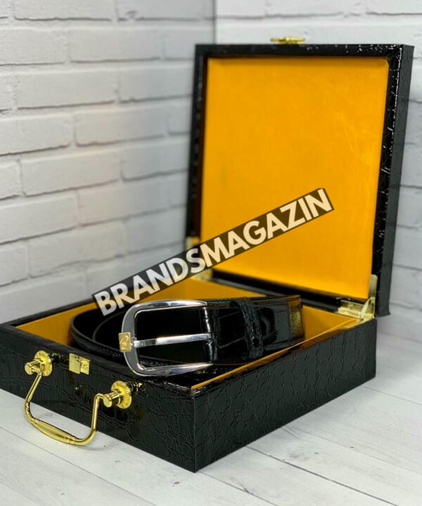 Ремень Brioni из кожи крокодила BM47450173477 Ремень Brioni из кожи крокодила BM47450173477