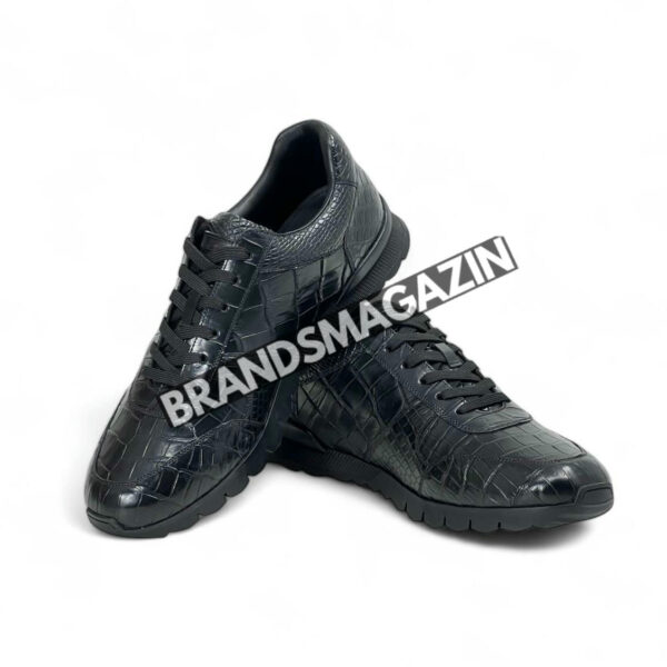 Кроссовки Kiton из кожи крокодила BM47559658677