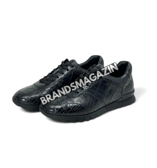 Кроссовки Kiton из кожи крокодила BM47559658677 3