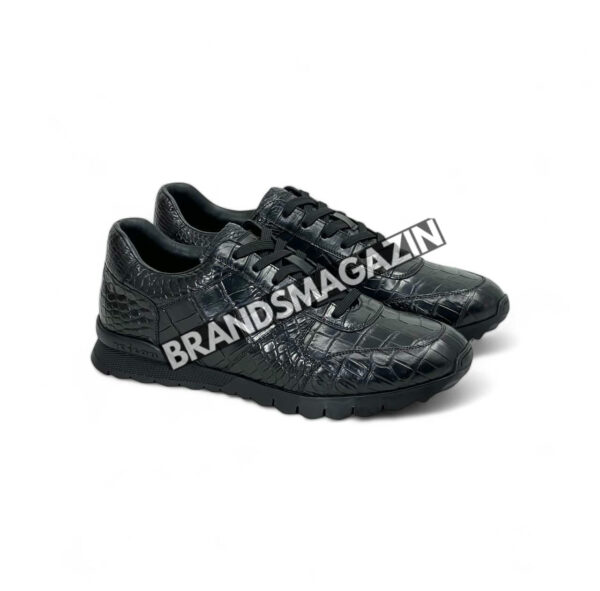 Кроссовки Kiton из кожи крокодила BM47559658677 4