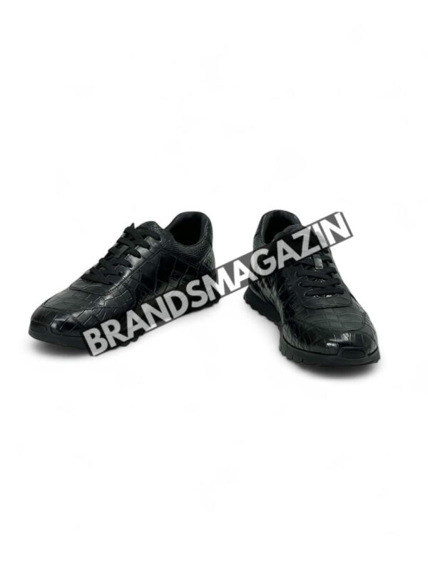 Кроссовки Kiton из кожи крокодила BM47559658677 5