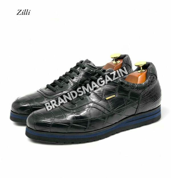 Сникеры Zilli из кожи крокодила BM70751477 4