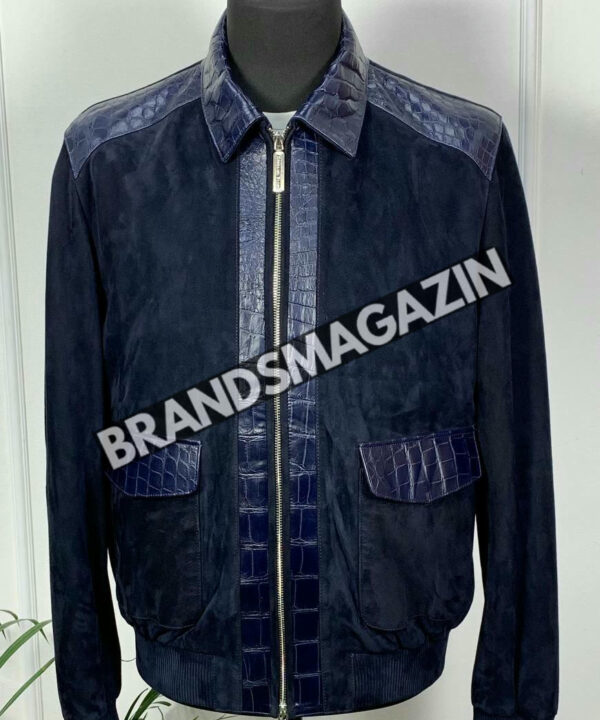 Куртка Stefano Ricci вставка из кожи крокодила BM47579598977 Куртка Stefano Ricci вставка из кожи крокодила BM47579598977