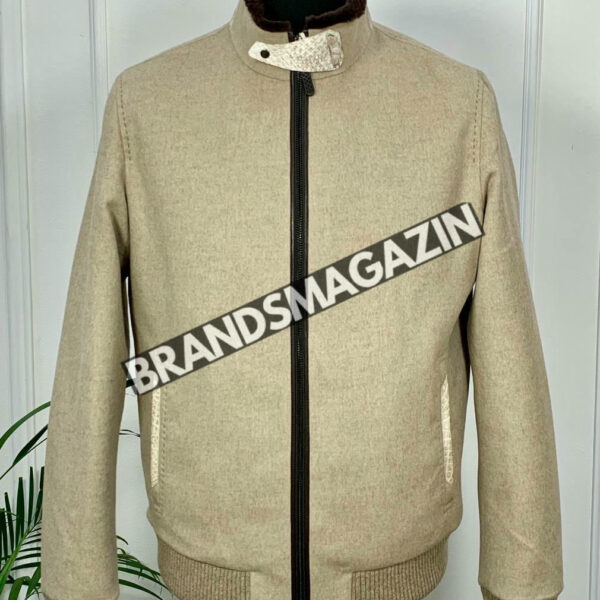 Куртка Brunello Cucinelli вставки из кожи крокодила BM46922474977
