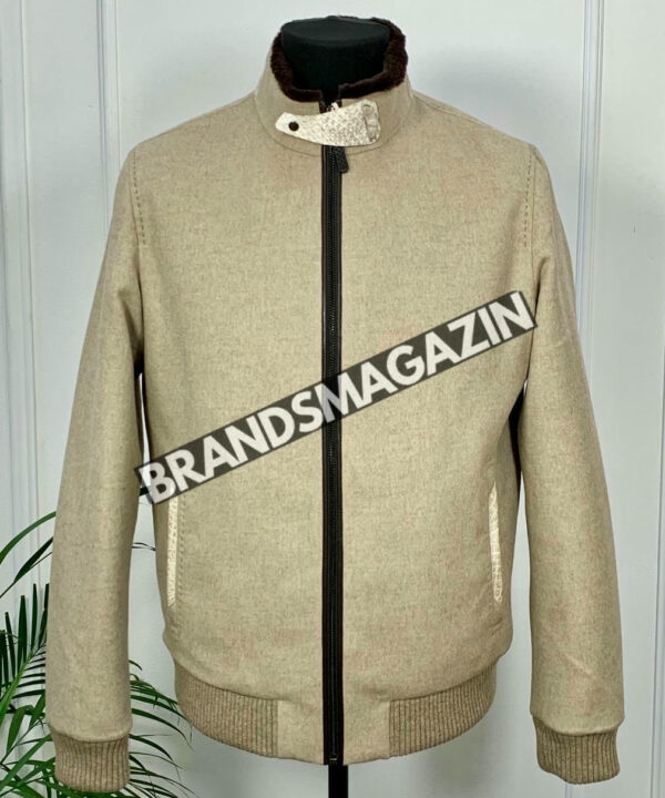 Куртка Brunello Cucinelli вставки из кожи крокодила BM46922474977 Куртка Brunello Cucinelli вставки из кожи крокодила BM46922474977