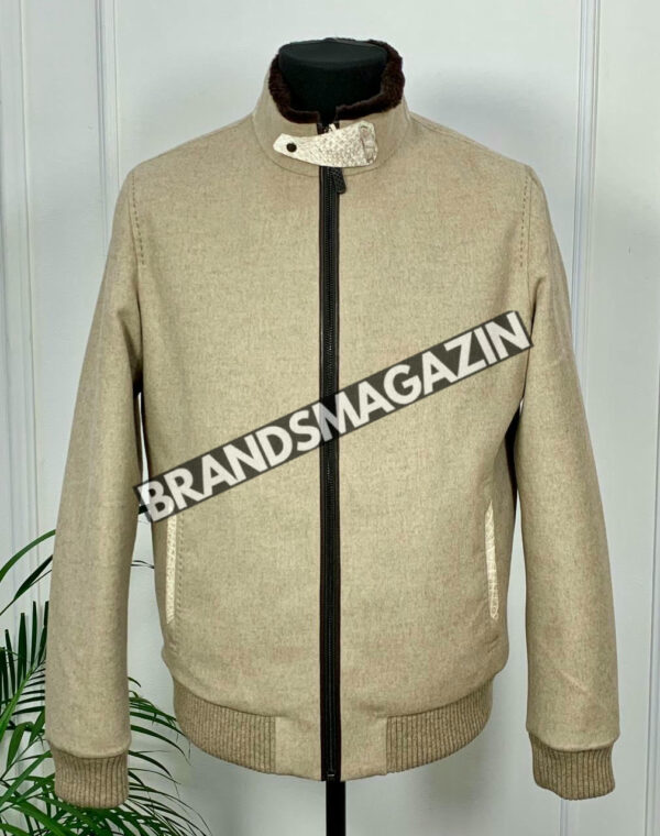 Куртка Brunello Cucinelli вставки из кожи крокодила BM46922474977