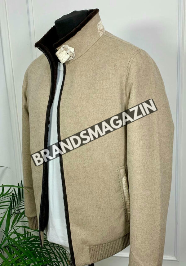 Куртка Brunello Cucinelli вставки из кожи крокодила BM46922474977 3