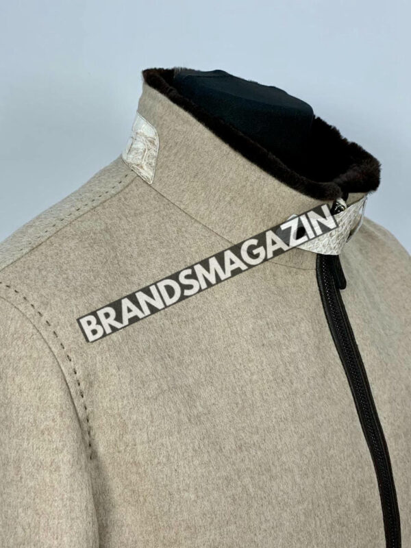 Куртка Brunello Cucinelli вставки из кожи крокодила BM46922474977 4