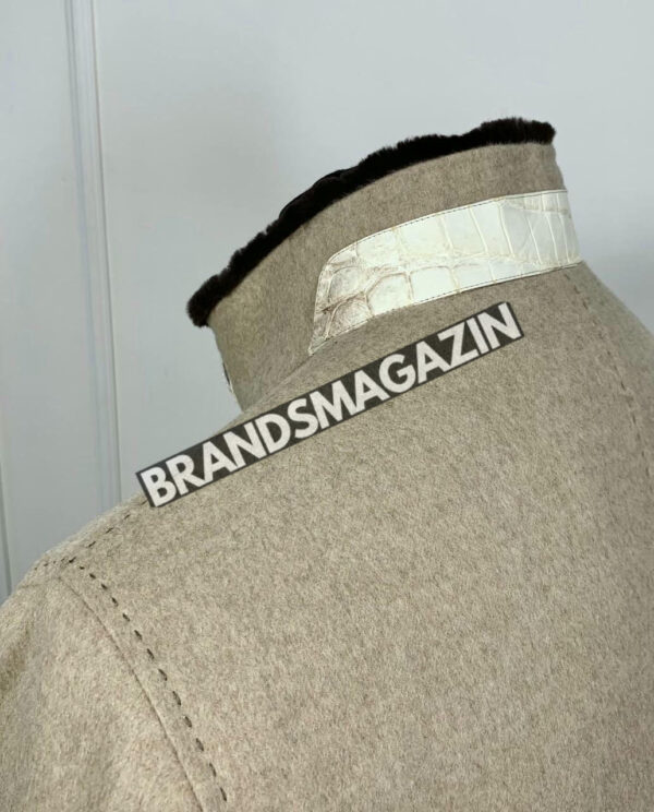 Куртка Brunello Cucinelli вставки из кожи крокодила BM46922474977 5