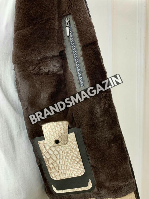 Куртка Brunello Cucinelli вставки из кожи крокодила BM46922474977 7