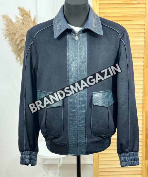 Куртка Angelo Galasso вставка кожа крокодила BM46266212177 Куртка Angelo Galasso вставка кожа крокодила BM46266212177