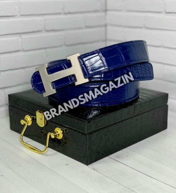 Ремень Hermes из кожи крокодила BM47450187977 3