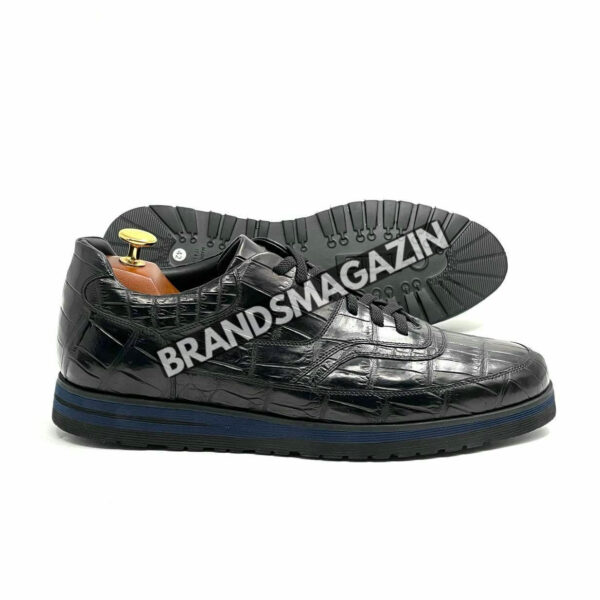 Сникеры Zilli из кожи крокодила BM70753077