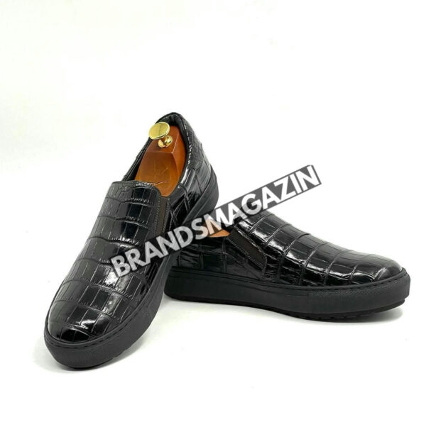 Слипоны Zilli из кожи крокодила BM7451177 2