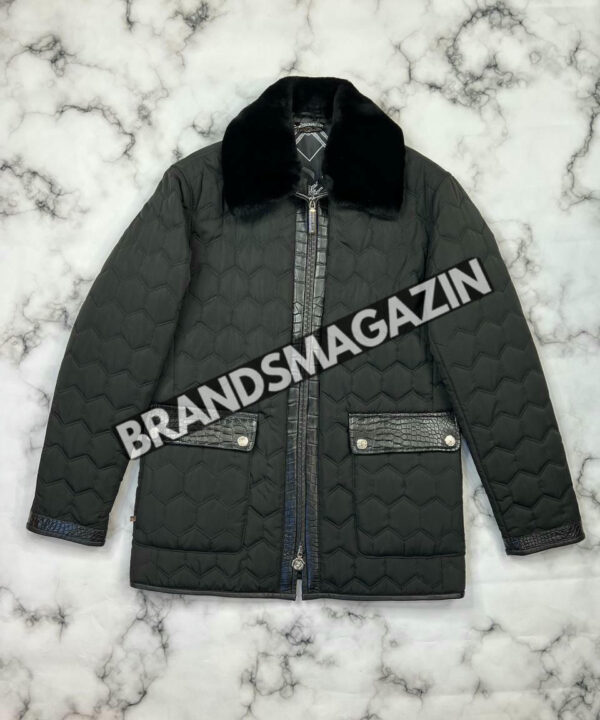 Куртка Stefano Ricci со вставками из кожи крокодила BM098432423 Куртка Stefano Ricci со вставками из кожи крокодила BM098432423