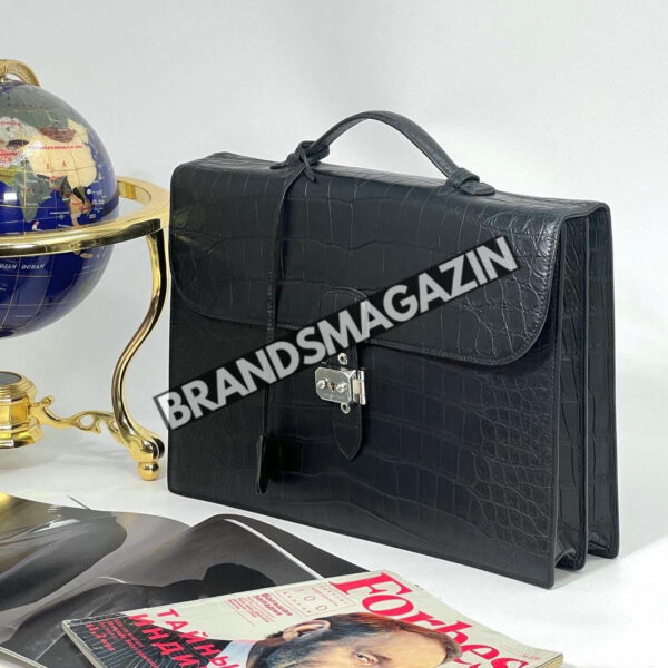 Портфель Hermes из кожи крокодила BM47630129777