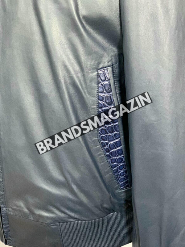 Куртка Franck Namani вставки из кожи крокодила BM46543778077 5
