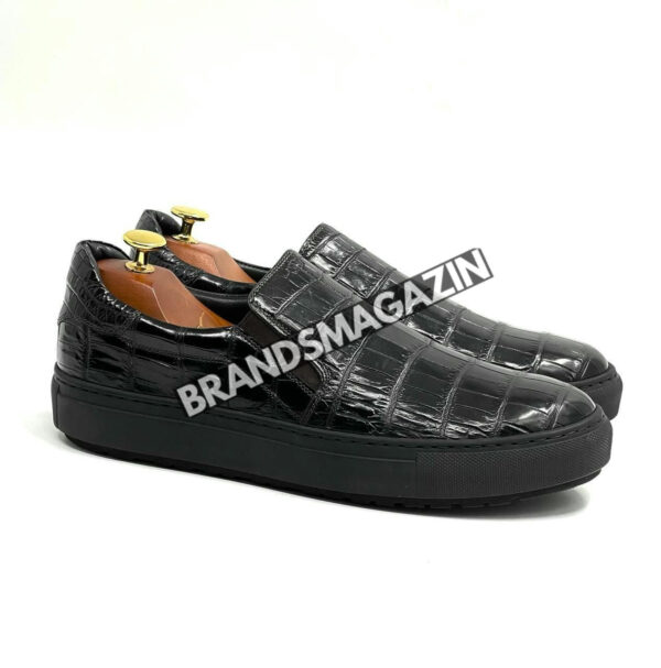Слипоны Zilli из кожи крокодила BM7451177 4
