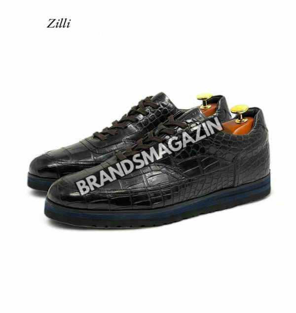 Сникеры Zilli из кожи крокодила BM7454377 4