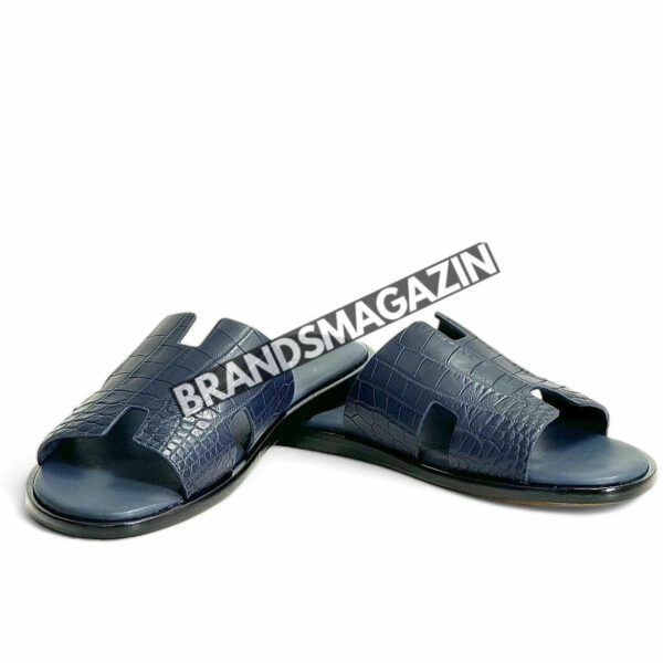 Шлепанцы Hermes из кожи крокодила BM71870977
