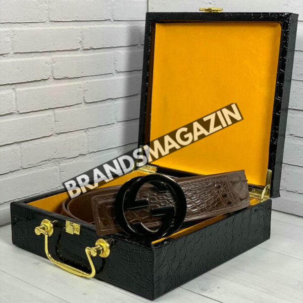 Ремень Gucci из кожи крокодила BM47449878977
