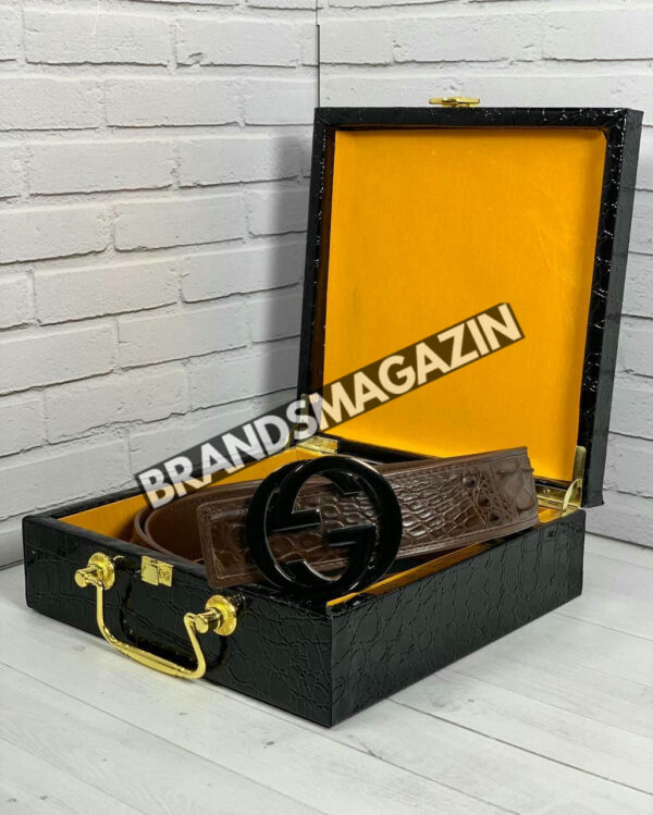 Ремень Gucci из кожи крокодила BM47449878977
