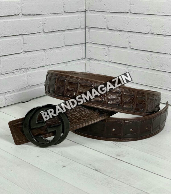 Ремень Gucci из кожи крокодила BM47449878977 2
