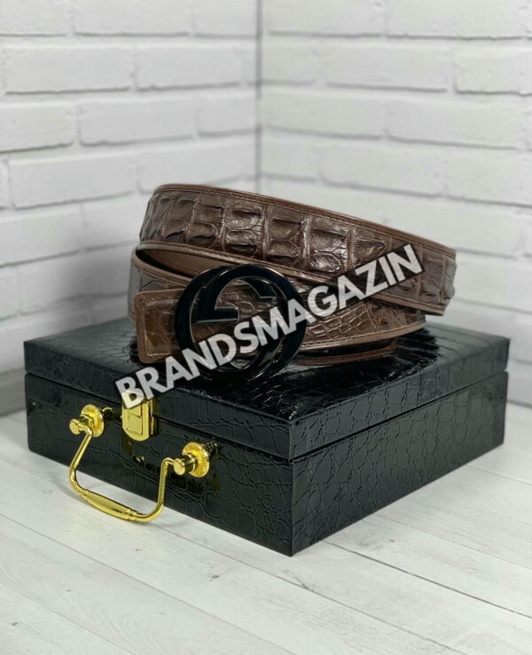 Ремень Gucci из кожи крокодила BM47449878977 3