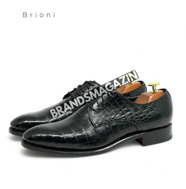 Туфли Brioni из кожи крокодила BM69701877 3