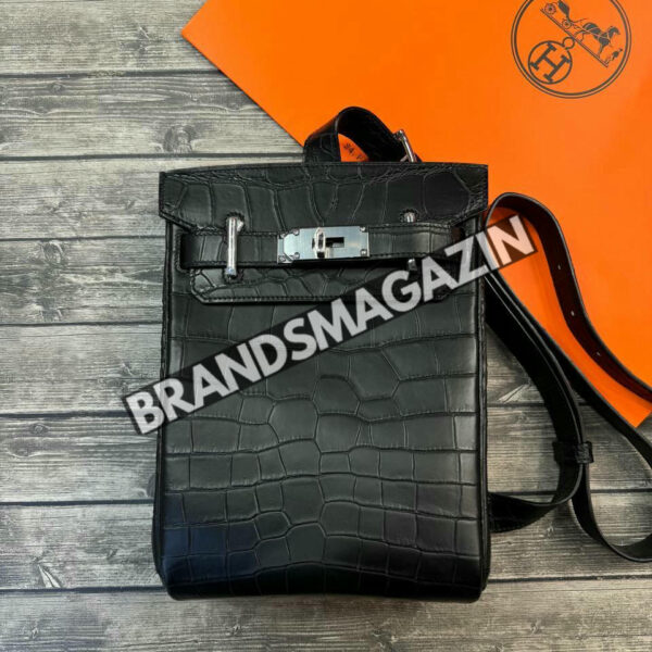 Сумка-слинг Hermes из кожи крокодила BM47437985077