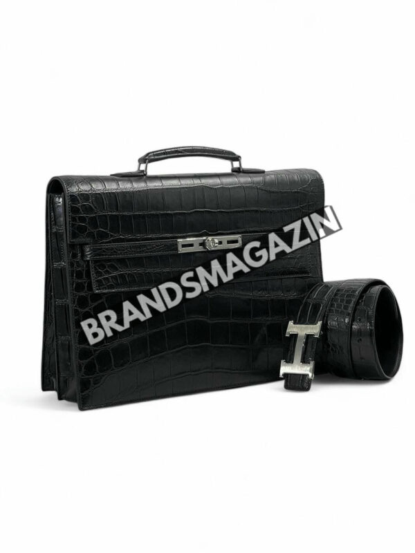 Портфель Hermes из кожи крокодила BM46092246977 2