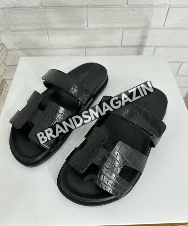 Шлепанцы Hermes из кожи крокодила BM7196877 Шлепанцы Hermes из кожи крокодила BM7196877