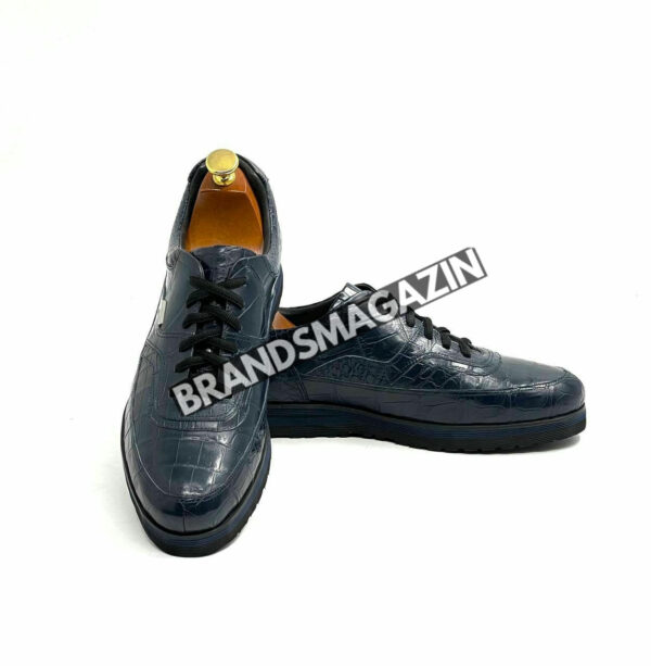 Сникеры Zilli из кожи крокодила BM71288277 5