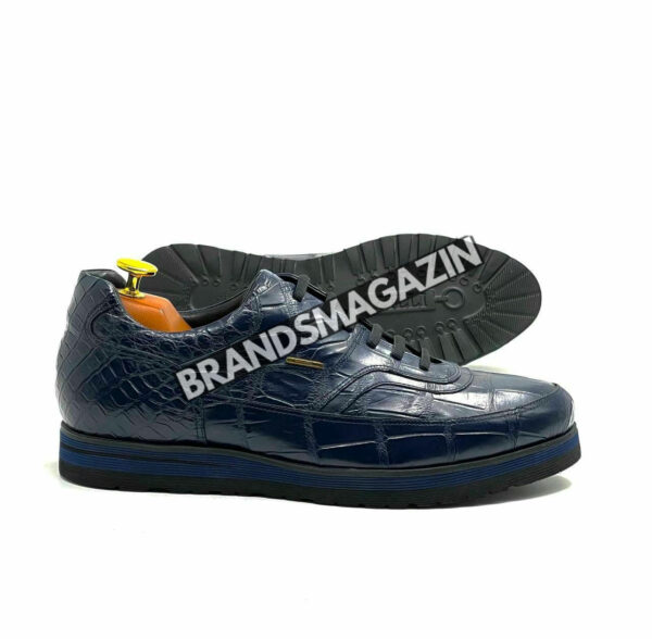 Сникеры Zilli из кожи крокодила BM71288977