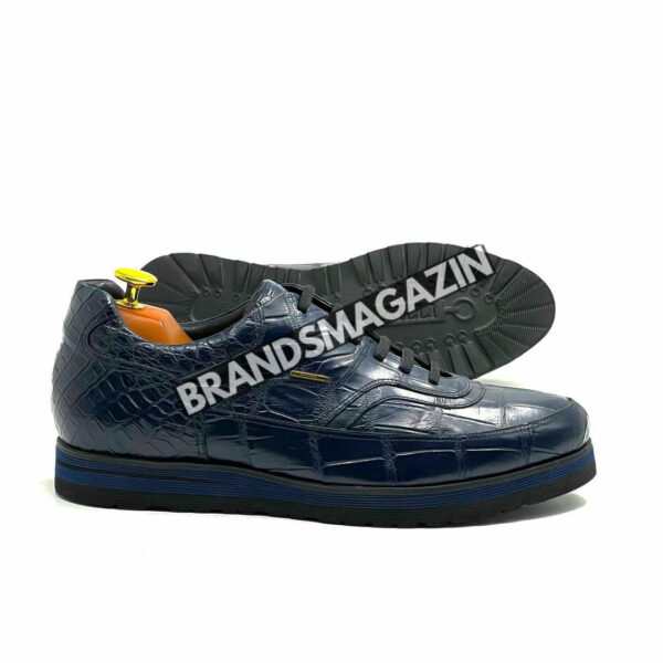 Сникеры Zilli из кожи крокодила BM71288977