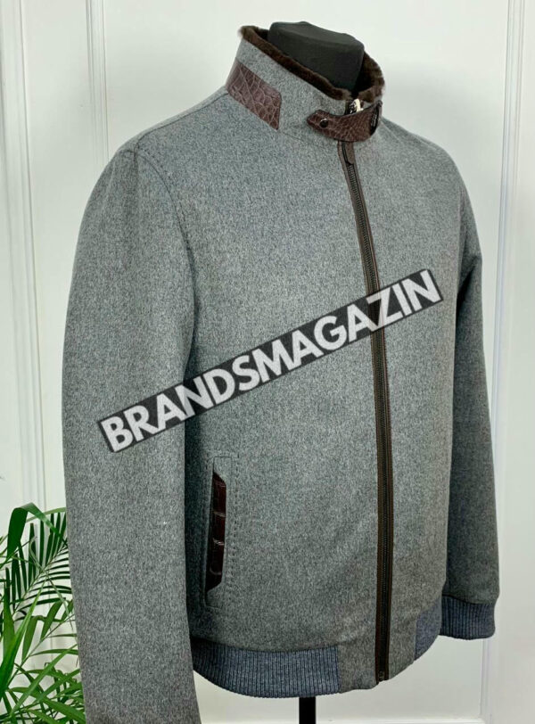 Куртка Brunello Cucinelli вставки из кожи крокодила BM46922563677 2