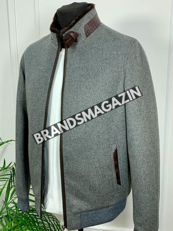 Куртка Brunello Cucinelli вставки из кожи крокодила BM46922563677 3