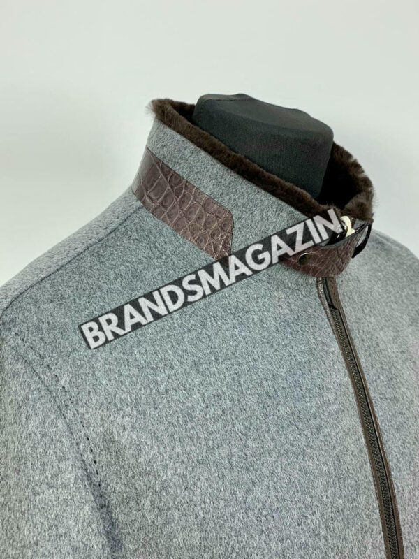Куртка Brunello Cucinelli вставки из кожи крокодила BM46922563677 4